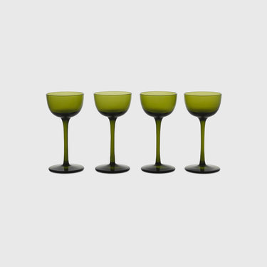 Ferm Living - Host Liqueur Glasses - Moss Green
