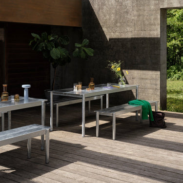 Muuto - Linear Steel Table - Various Sizes - Galvanised Steel