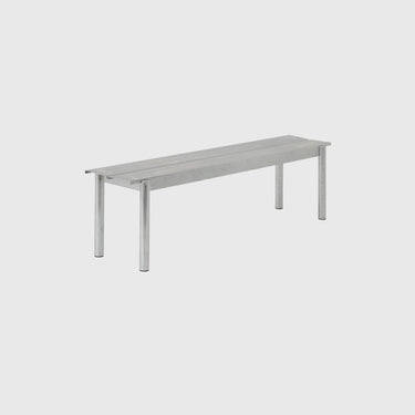 Muuto - Linear Steel Bench - Various Sizes - Galvanised Steel