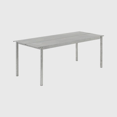 Muuto - Linear Steel Table - Various Sizes - Galvanised Steel