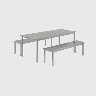 Muuto - Linear Steel Bench - Various Sizes - Galvanised Steel