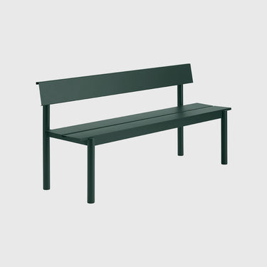 Muuto - Linear Steel Bench with Backrest 170cm - Various Colours