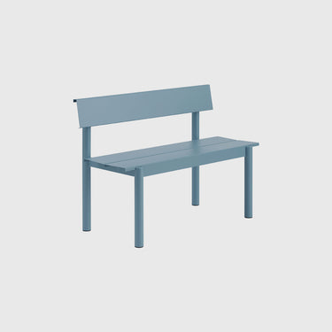 Muuto - Linear Steel Bench with Backrest 110 cm - Various Colours