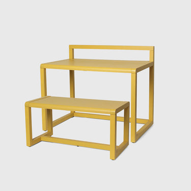 Ferm Living - Little Architect Desk & Bench - Yellow