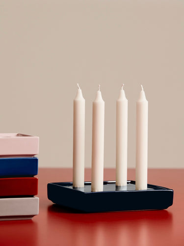 Hay - Mattone Candle Holder Large - Dark Blue