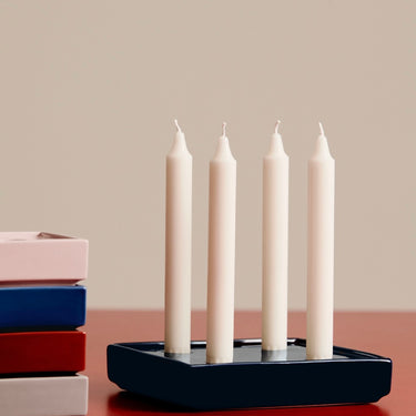 Hay - Mattone Candle Holder Large - Dark Blue