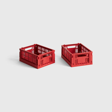 Hay - Mini Colour Crate (Set of 2) - Red