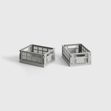 Hay - Mini Colour Crate (Set of 2) - Light Grey