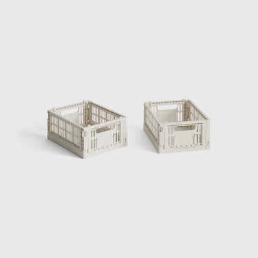 Hay - Mini Colour Crate (Set of 2) - Off White