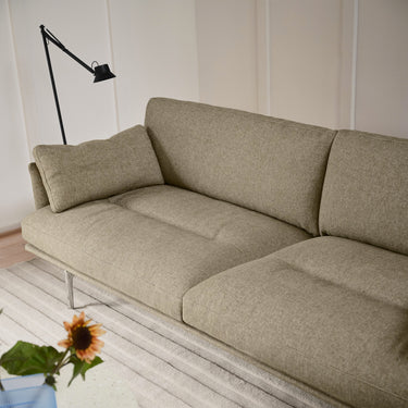 Muuto - Outline Soft Sofa 3-Seater - Aluminium or Black Legs - Various Fabrics