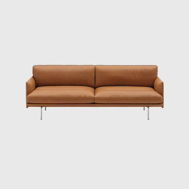 Muuto - Outline Soft Sofa 3-Seater - Aluminium or Black Legs - Various Fabrics