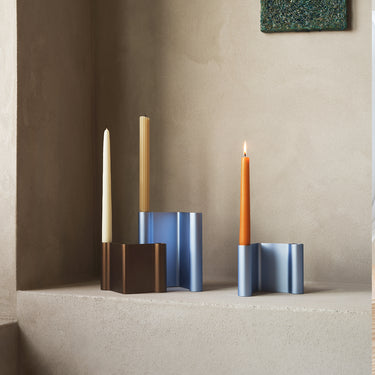 Muuto pair candle holder light blue 02