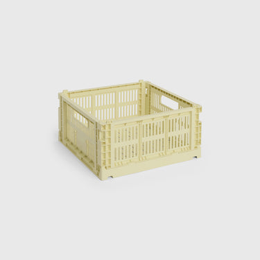 Hay - Colour Crate - Medium Square - Light Yellow