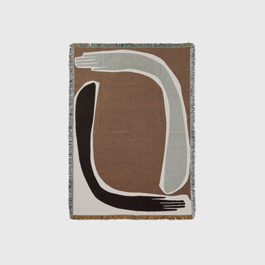 Ferm Living - Pose Tapestry Blanket - Coffee