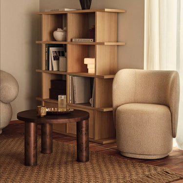 Ferm Living - Post Coffee Table Small - Burl Veneer