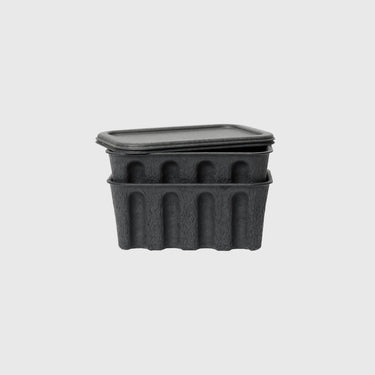 Ferm Living - Paper Pulp Box (Set of 2) - Charcoal