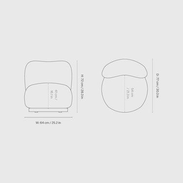 Ferm Living - Rico Piccolo Lounge Chair - Louisiana