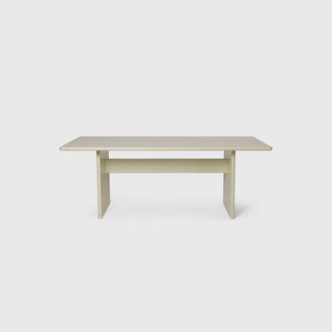 Ferm Living - Rink Dining Table Small - Green Tea / Eggshell
