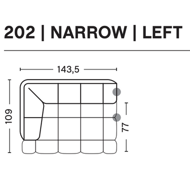 Hay - QUILTON Narrow Left 202 - Hallingdal 130