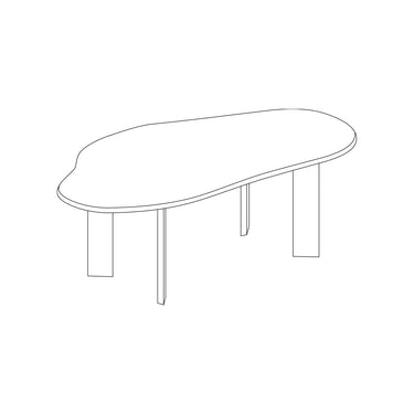 Ferm Living - Tarn Dining Table - 115 - White Oiled Beech