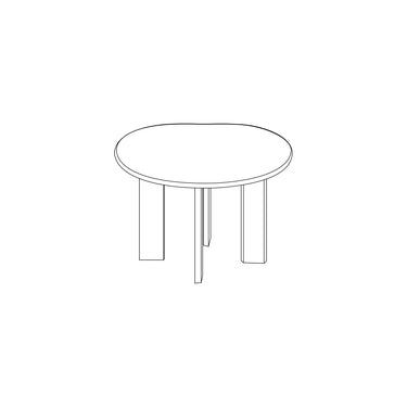Ferm Living - Tarn Dining Table - 115 - Dark Stained Beech