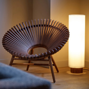 The Conran Shop - Cloud Floor Lamp - Walnut Base with Iris Lounge Chair