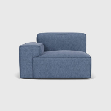 The Conran Shop - Livello Armrest Sofa Module in blue fabric