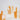The Conran Shop - Nova Stripe Glasses 500ml ( Set of 4) - Orange 3 glasses with clear drink and ice cubes