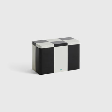 Hay - Tin Container - Medium - Black and Off White