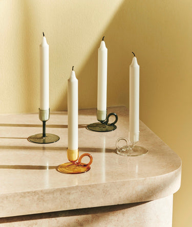 Hay - Tiny Candle Holder Curved - Grey
