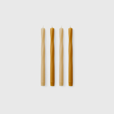Audo Copenhagen - Twist Tapered Candles (set of 4) - Warm