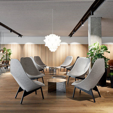 Hay - Uchiwa - Black Oak /  Oak Frame - Various Fabrics