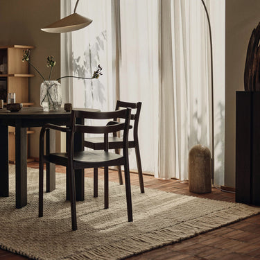 Ferm Living - Udo Rug - Off-White/Black