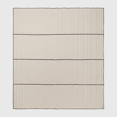 Ferm Living - Vari Bedding - Natural / Dark Chocolate