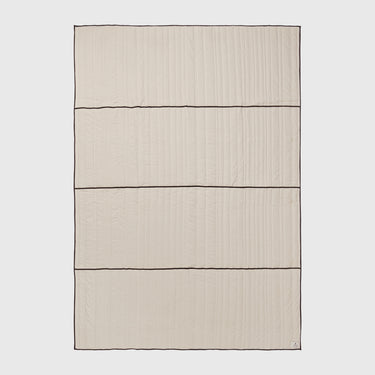 Ferm Living - Vari Bedding - Natural / Dark Chocolate