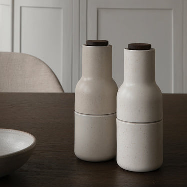 Audo Copenhagen - Bottle Grinder, 2-Piece - Ceramic & Walnut