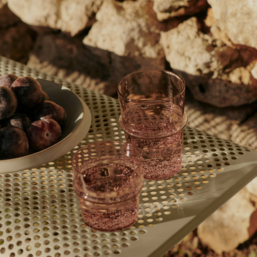 Ferm Living - Boya Low Glasses - Set of 2 - Mauve