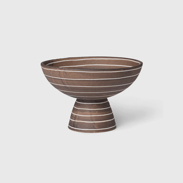 Ferm  Living - Brura Bowl - Coffee/White