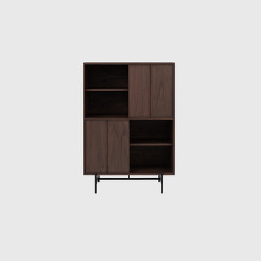 L.Ercolani - Canvas Tall Cabinet - Walnut / Various Fabrics