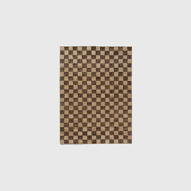 Ferm Living - Check Wool Jute Rug - Coffee/Natural - Various Sizes