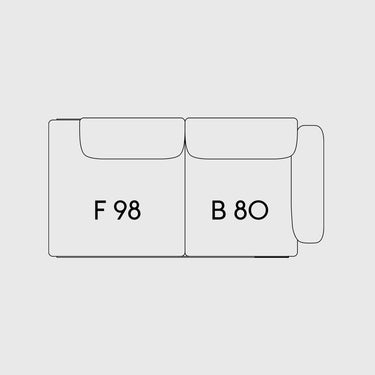 Muuto - In Situ Modular Sofa - 2 Seater - Configuration 2 & 3