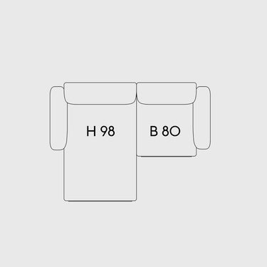 Muuto - In Situ Modular Sofa - 2 Seater - Configuration 4 & 5