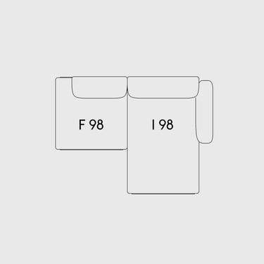 Muuto - In Situ Modular Sofa - 2 Seater - Configuration 6 & 7