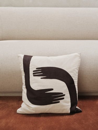Ferm Living - Pose Cushion Cover - Coffee / Undyed