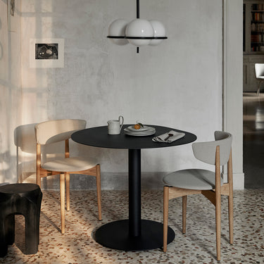 Ferm Living - Pond Dining Table - Cashmere / Black