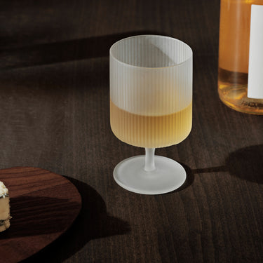 Ferm Living - Ripple Wine Glasses - Set of 2 - Frosted