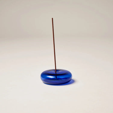 Gentle Habits - Glass Vessel Incense Holder - Colbalt