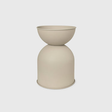 Ferm Living - Hourglass Pot - Medium - Cashmere - in stock
