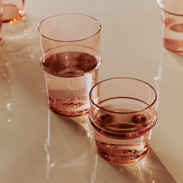 Ferm Living - Boya Tall Glasses - Set of 2 - Blush