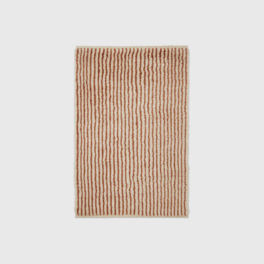 Ferm Living - Kami Knotted Rug - Off-white/Red Brown - Various Sizes